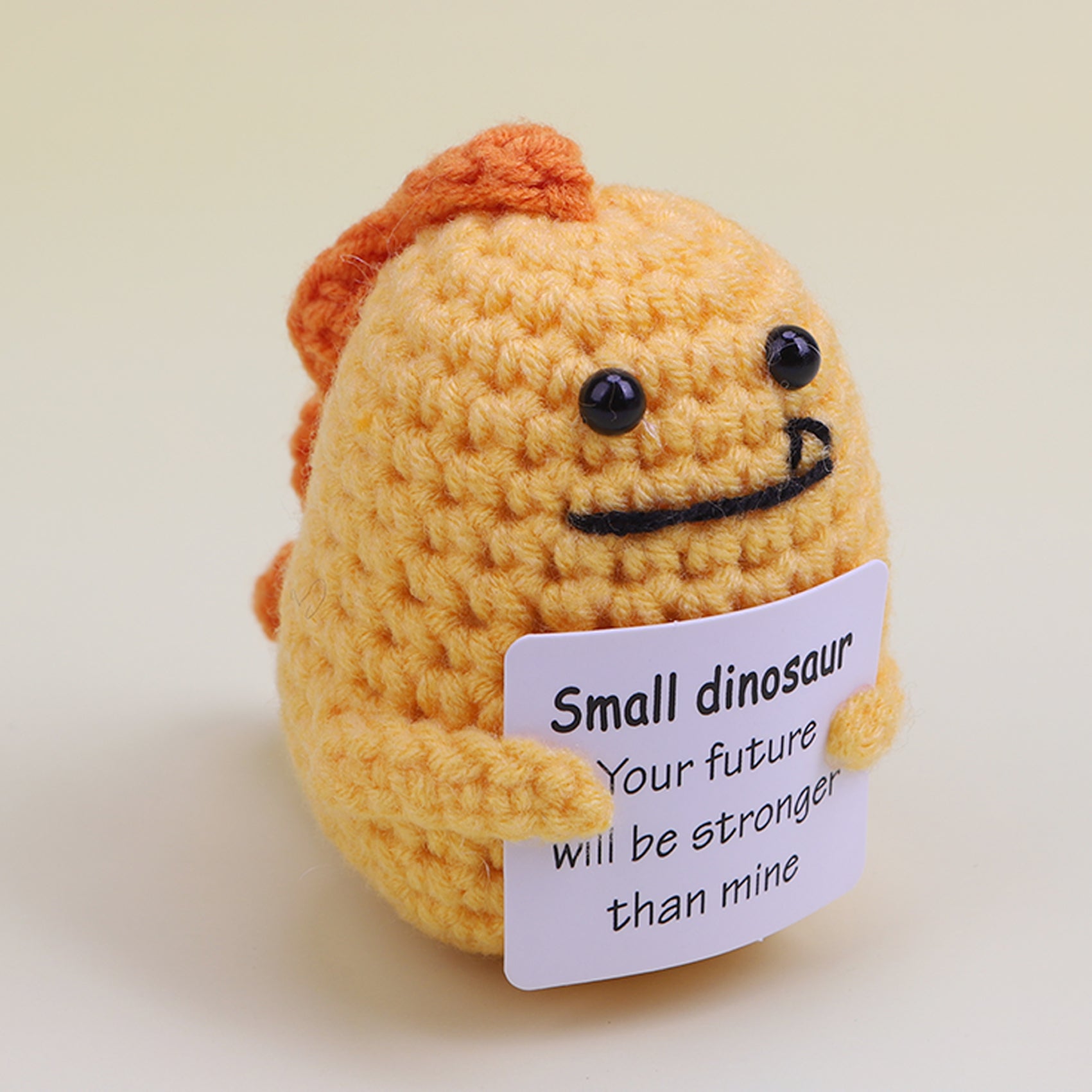 Handmade crochet dinosaur