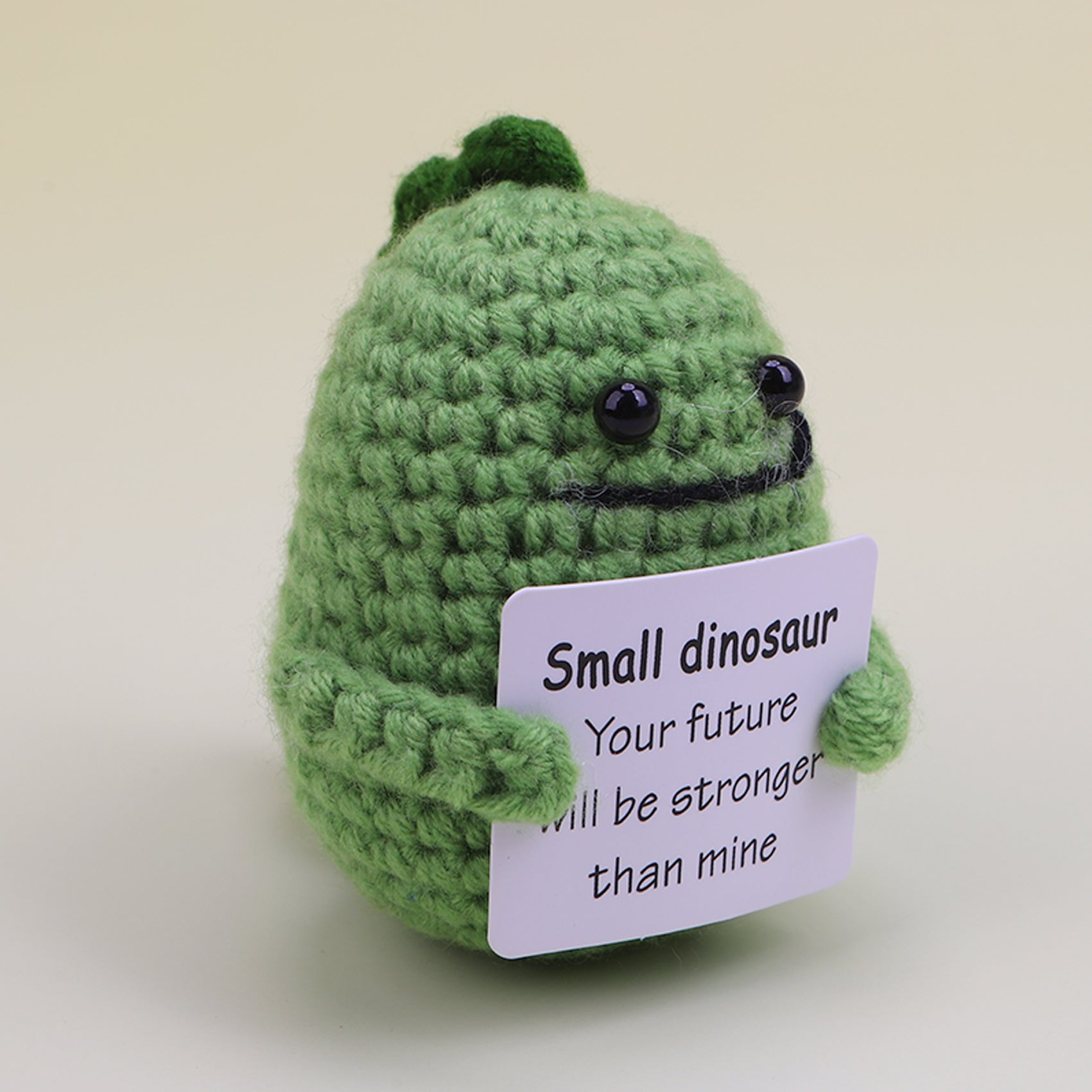 Handmade crochet dinosaur