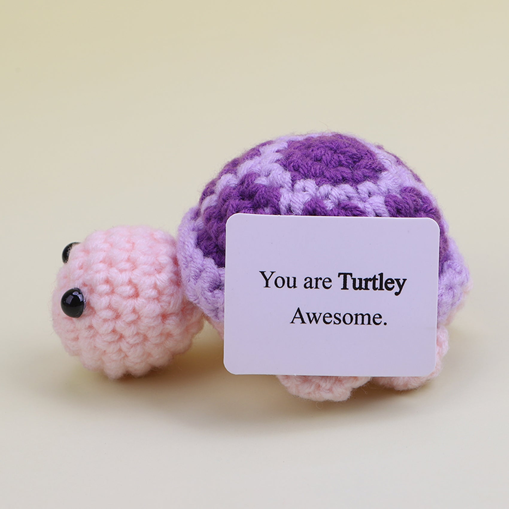 Handmade crochet dinosaur
