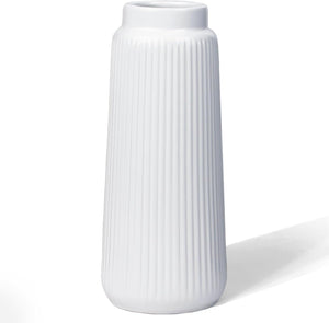 Colette Carafe Fluted Ceramic Vase