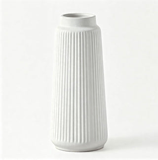 Colette Carafe Fluted Ceramic Vase