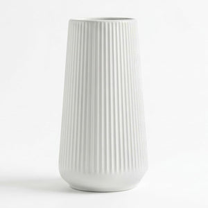 Colette Taper Fluted Ceramic Vase