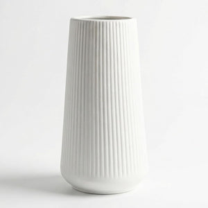 Colette Taper Fluted Ceramic Vase