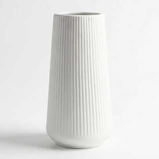 Colette Taper Fluted Ceramic Vase