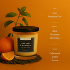CULTURE & NATURE 7oz soy wax candle, Lime Basil & Mandarin, gallery photo 3