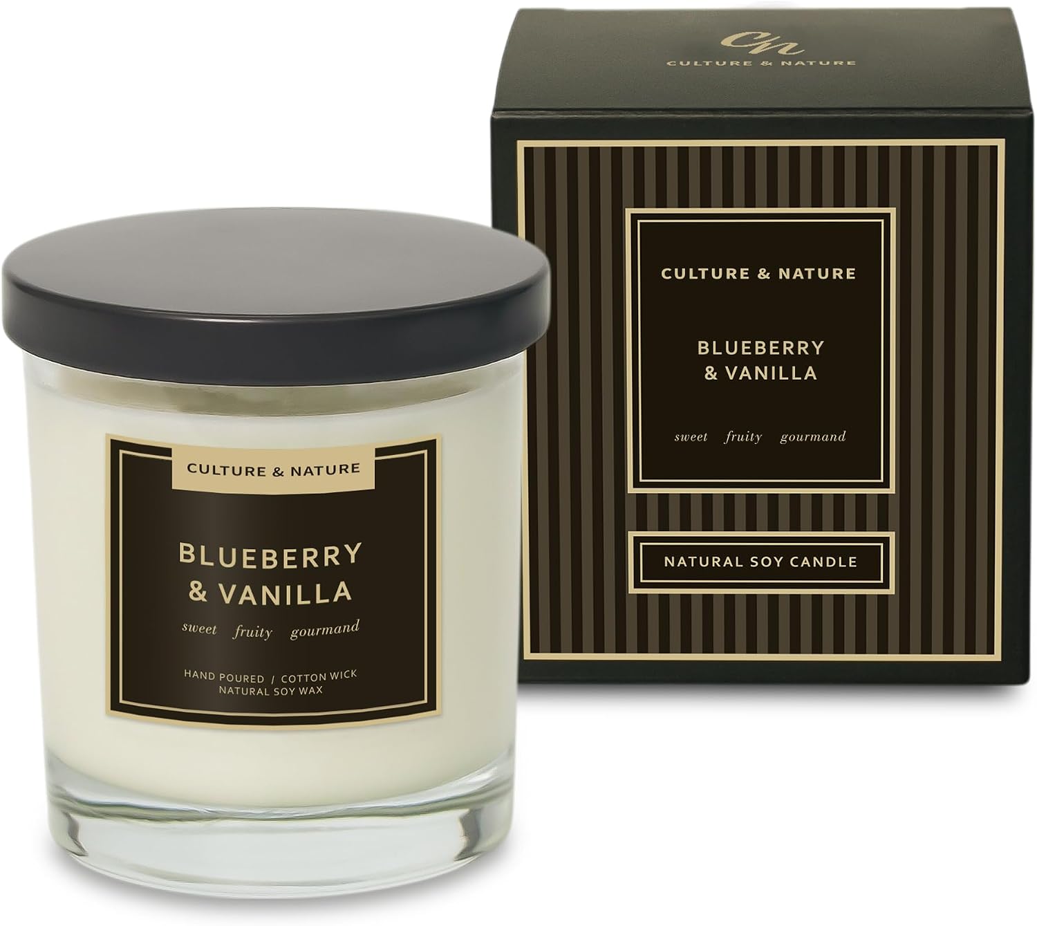 CULTURE & NATURE 7oz soy wax candle, Blueberry & Vanilla, gallery photo 2