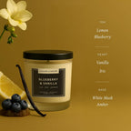 CULTURE & NATURE 7oz soy wax candle, Blueberry & Vanilla, gallery photo 3